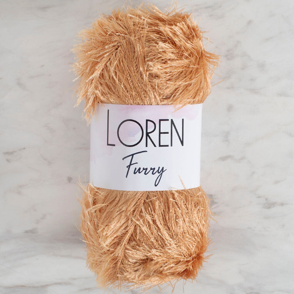 Loren Furry Bej El Örgü İpi - RF0054